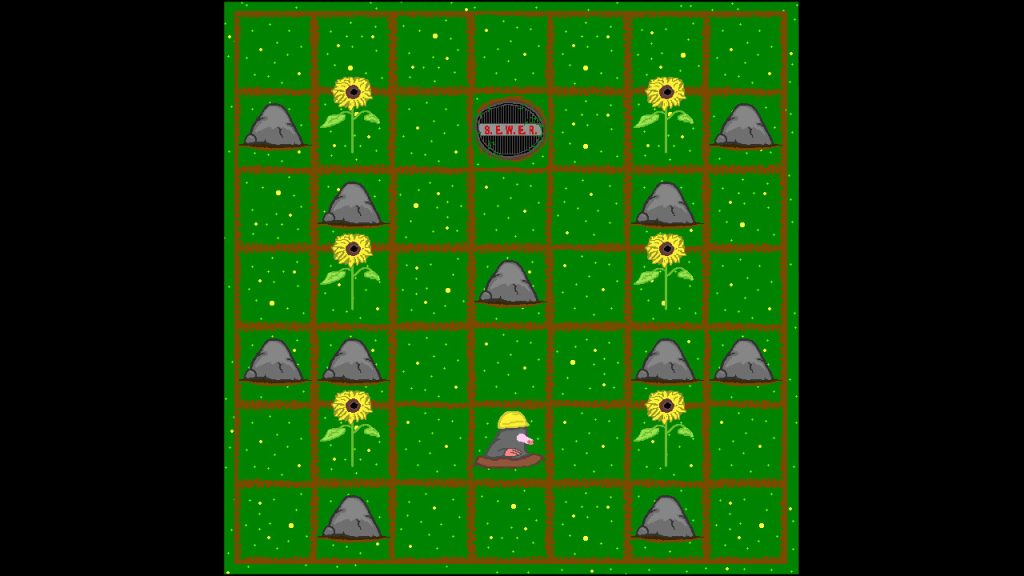 Screenshot of the Mole Game