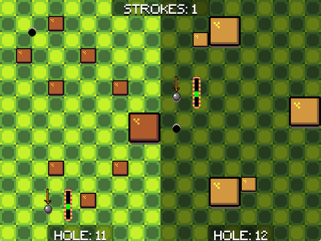Screenshot of the game Twini Golf