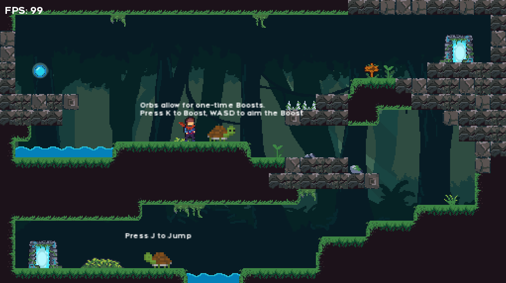 Screenshot of Hymn a game jam game