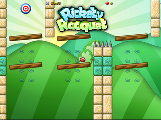 Screenshot of the game Rickety Racquet