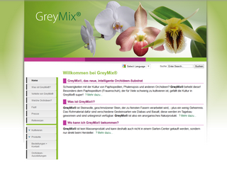 Screenshot of the GreyMix website